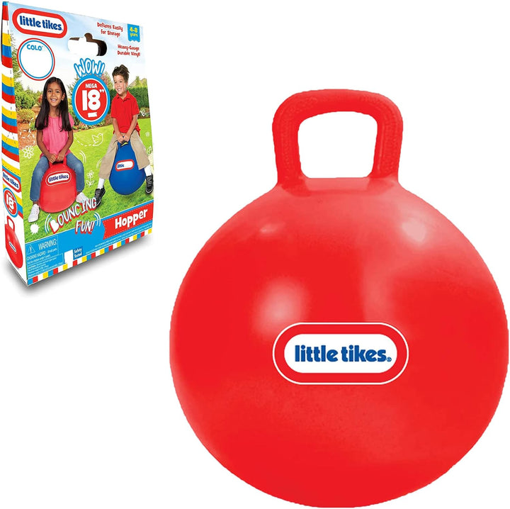 18" Red Inflatable Hopper Ball for Kids Ages 4-8