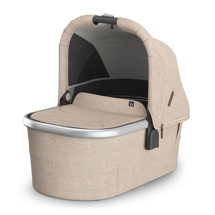Bassinet V3 - Compatible with Vista, Cruz, Ridge Strollers - Overnight Sleep Solution - Mattress, Sheet and Bug Shield Included - Jake (Charcoal/Carbon Frame)