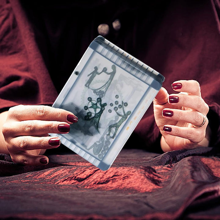 The Transparent Tarot, with Deck and Guidebook Box Set & Card Meanings, Classic Tarot Learning Deck Fortune Telling Game with Meanings on Them for Beginner