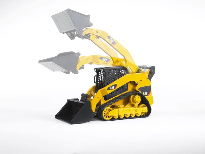 Toys - Construction Realistic CAT Compact Track Loader with Adjustable and Lockable Loading Arm and Moveable Rubber Chains - Ages 3+