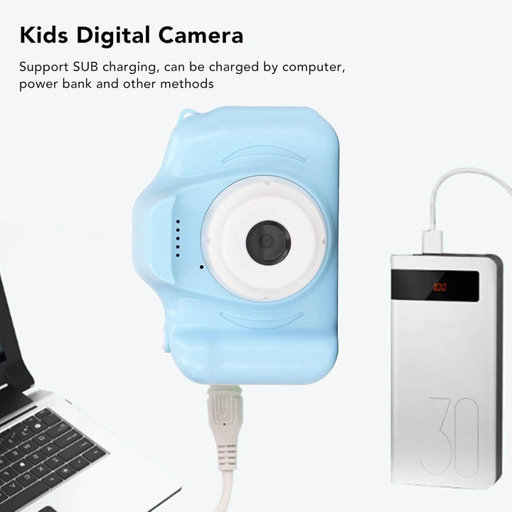 Kids Camera, 2.0In Screen Digital Video Camera USB Charging 400Mah Portable Children Camera Toy for Boys Girls, Christmas Birthday Festival Gifts for Kids, Support 32GB SD