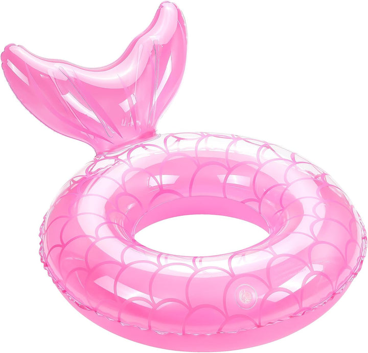 Inflatable Swimming Ring, Cute Pool Float Tube Decorations Swim Tubes Outdoor Pool Beach Water Floats Party Supplies Floaties