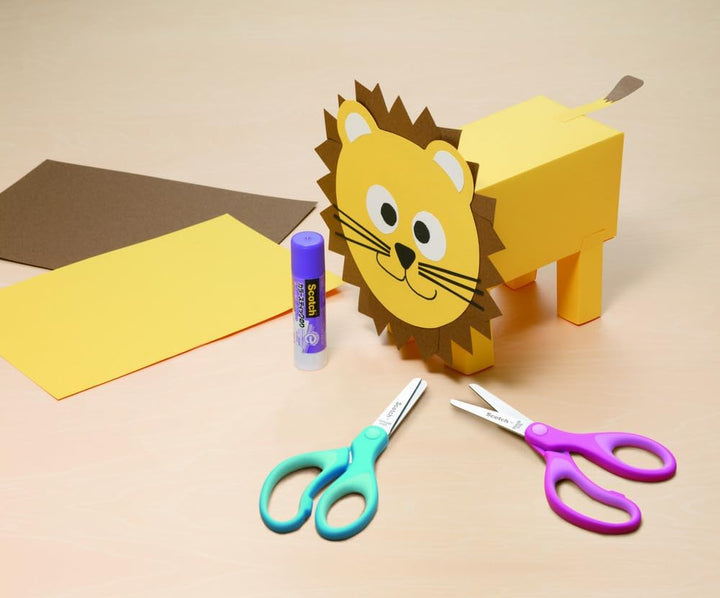 5" Blunt Kid Scissors, Ideal for School and At-Home Crafting Projects (1441B) (Color May Vary)