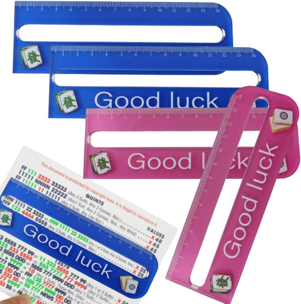 4Pcs Mahjong Line Finder,Clear Acrylic Mahjong Card Line Guide Ruler,Mahjong Rules Helper Quick Reader,Mahjong Accessories Gifts for Mahjong Lovers Playing Game