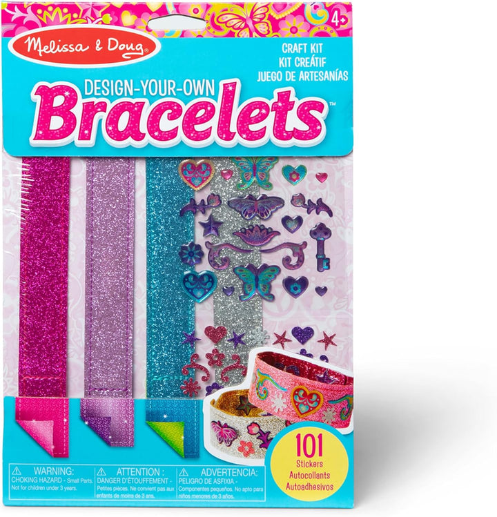 Design-Your-Own Bracelets with 100+ Sparkle Gem and Glitter Stickers