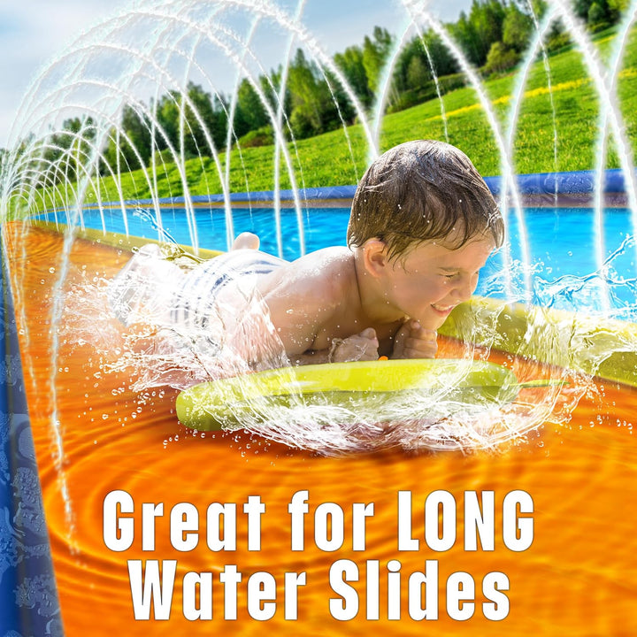 3 Pack Inflatable Body Boards for Water Slides, Boogie Boards for Pool, Lake & Slip Slides, Lightweight Floating Water Toys for Kids & Adults