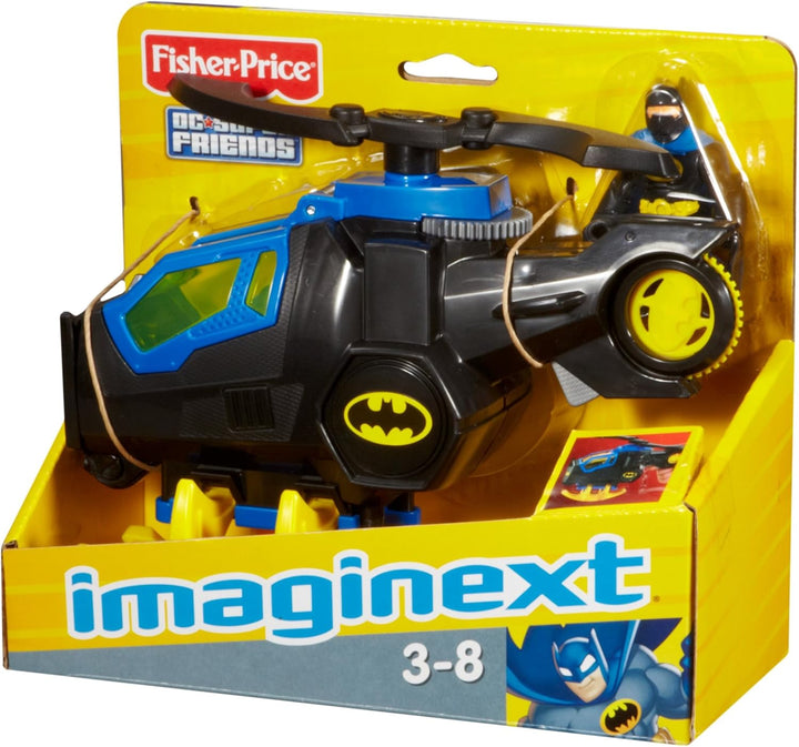 Imaginext DC Super Friends Batman Toy Batcopter Helicopter & Figure Set for Preschool Pretend Play Kids Ages 3+ Years