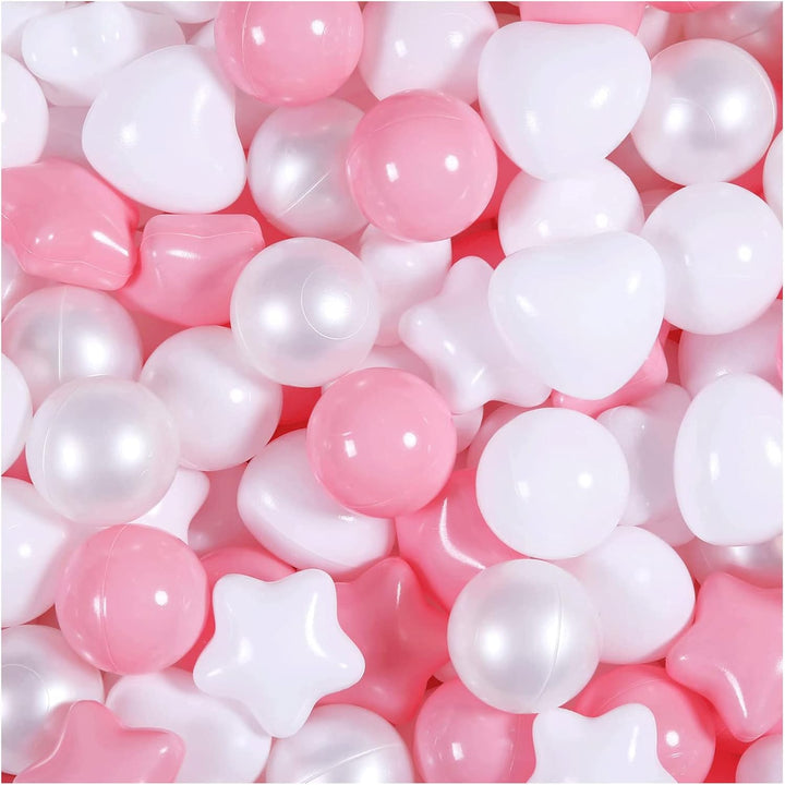 Ball Pit Balls for Toddlers,100Pcs 2.15Inch Crawl Balls BPA Free Crush Proof Playballs Soft Plastic Bals for Toddler, Pool Tent Party Favors Summer Water Bath Toy