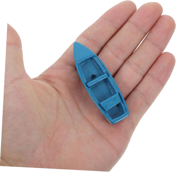 10Pcs Miniature Yacht Boat Models for Micro Landscape Decoration Nautical Theme Party Favors and DIY Fairy Garden Accessories