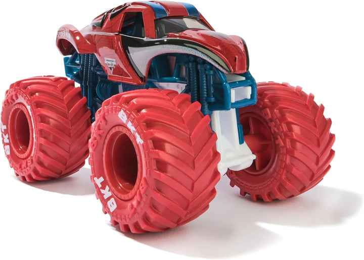, Marvel Official Spider-Man Vs. Black Panther Die-Cast Monster Trucks, 1:64 Scale, Kids Toys for Boys and Girls Ages 3 and Up