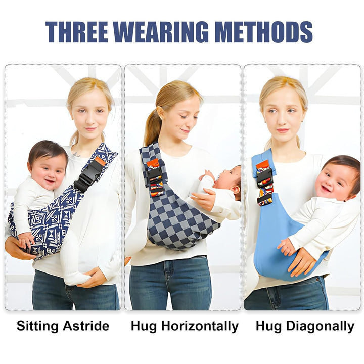 Baby Sling Carrier,Baby Sling,Toddler Carrier,Adjustable and Non-Slip Hip Seat Carriers Carrying 10-30 Lbs(Square)