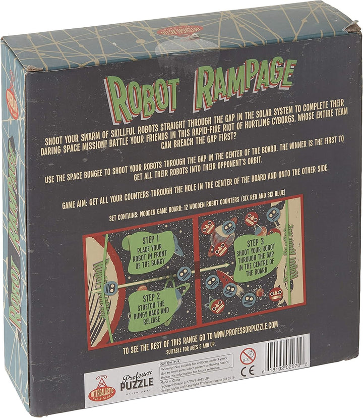 Robot Rampage - Mini Tabletop Pinball Game - Space Themed Pinball Maze Arcade Game.