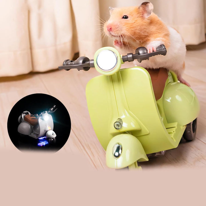Motorcycle Toy Creative Scooter Pet Supplies Cool Rotating Scooter Toy Creative Guinea Pigs Toy Photo Props