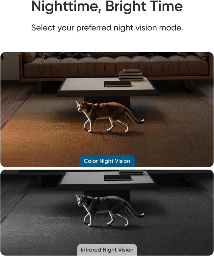 Eufy Indoor Cam E30, Latest Generation, 4K UHD Security Camera, Pet/Dog/Baby Camera with Phone App, Color Night Vision, Human/Pet Auto Tracking, 360 Pan-Tilt, Works with Homekit