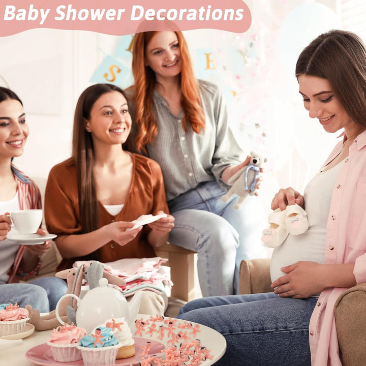 120 PCS Plastic Babies for Games, 1 Inch Bulk Mini Babies Tiny Babies for King Cake Babies Ice Cube Game, Small Plastic Babies for My Water Broke Baby Shower Decorations