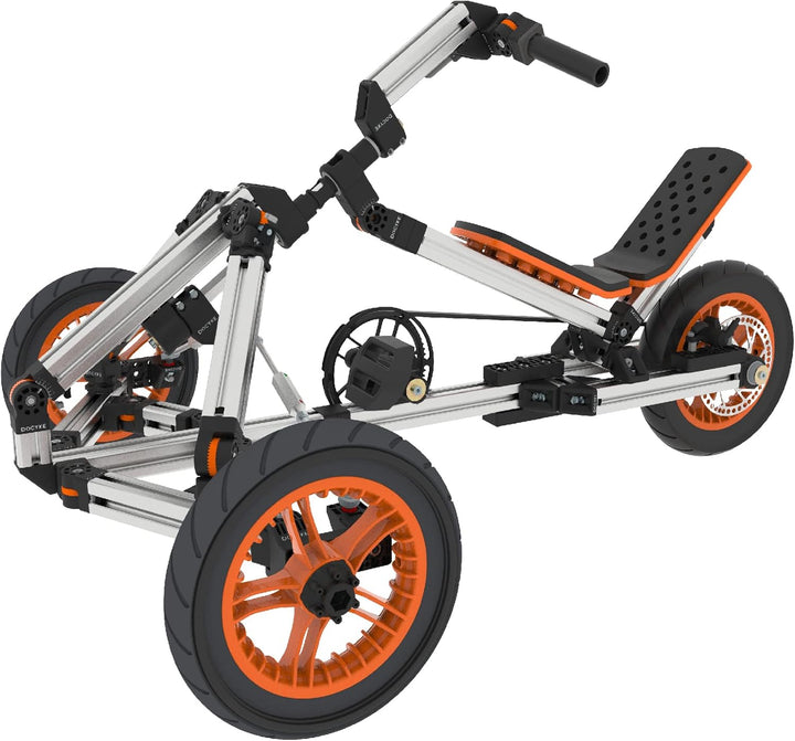 Constructible Kit 40 in 1 Kid Rides on Toys,Balance Bike,Engineering Building Kit Kids Sit/Stand Scooter and 20 More than S-Kit/Medium Kit for 3-8 Years Old(Not Electric)