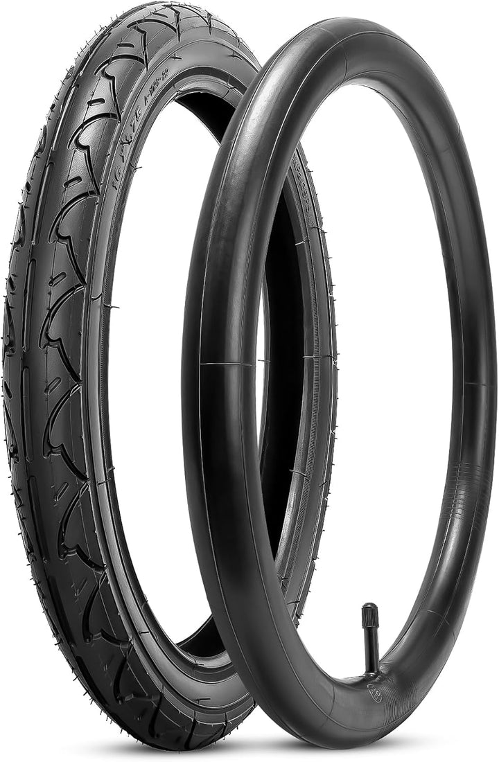 Rear 16×1.75 Tire and Inner Tube, 16X1.75/47-305 Stroller Back Wheel Tire Fit for BOB 3-Wheeler Gear Jogging Troller Models Including Revolution Se/Pro/Flex/Su/Ironman(1Set)