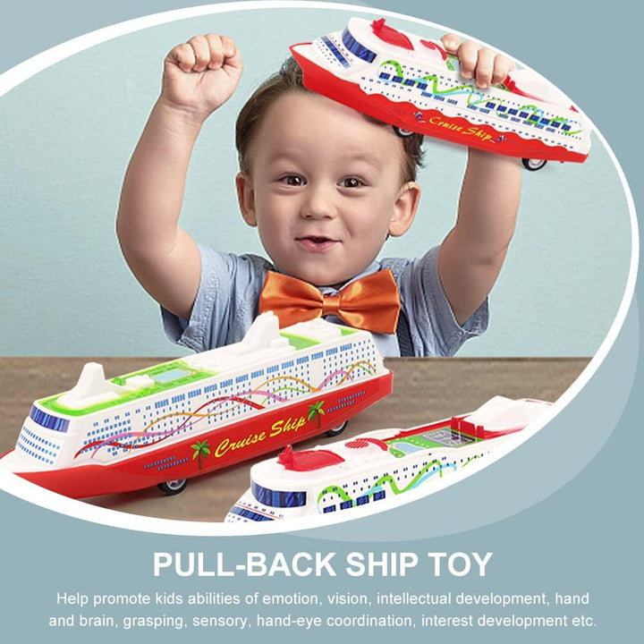 Cruise Model Toy 5Pcs Friction Powered Car Pull Back Cruise Model Go Friction Powered Vehicles Truck Inertia Toys Kids Educational S for Party Rewards Gliding