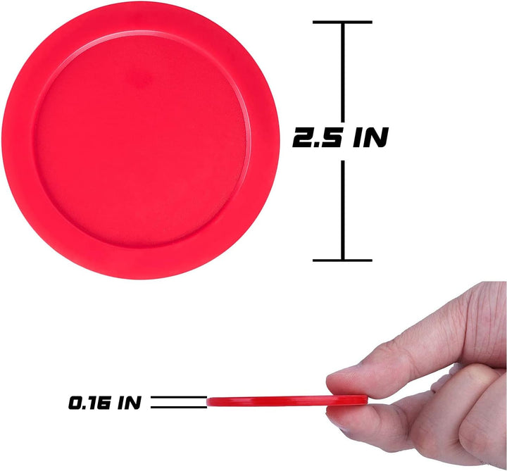 3.25 or 2.5 Inch Air Hockey Pucks - Professional, Durable Pucks for Large Tables - Compatible with Standard Pushers and Goals - Best Air Hockey Accessories for Fun and Entertainment by