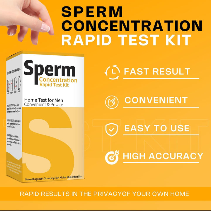 Male Fertility Home Test Kit for Men-Trak plus Male Fertility Testing System- Easy to Read Results, over 98% Accurate - Shows Normal or Low Sperm Count