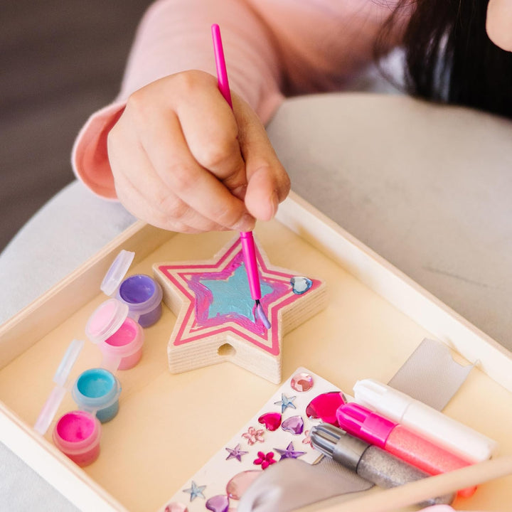 Created by Me! Paint & Decorate Your Own Wooden Princess Wand Craft Kit, Pink - Princess Crafts Great for Rainy Days, Princess Toys for Kids Ages 4+