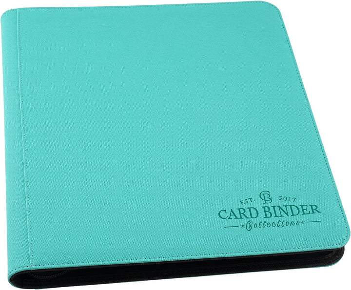 9 Pocket Card Binder, Premium Zip Trading Card Binder, 540 Double Sided Pocket PU Collection Binder, Collector Album, Card Folder for MTG, TCG, Sports Cards (Black)
