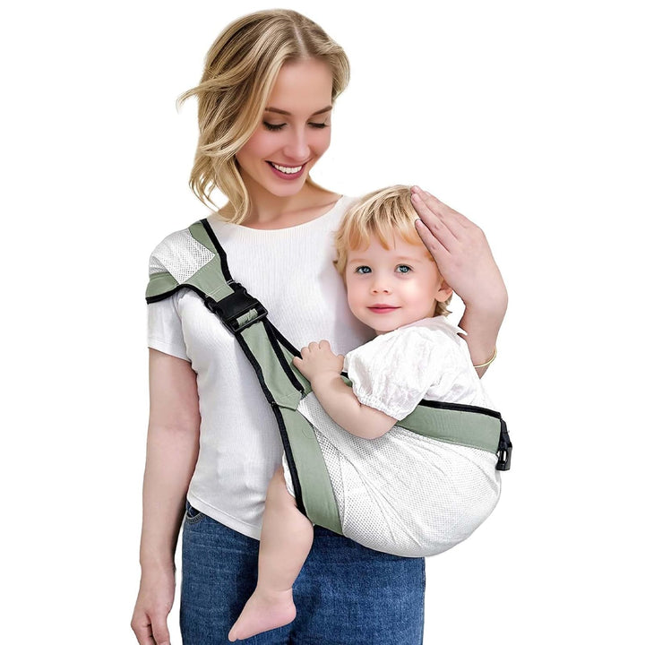 Baby Sling Carrier,Baby Carrier Newborn to Toddler Carrier Essentials Safety Non-Slip Baby Half Wrapped Sling Hip Holderr Carrying 8-35Lbs(Black)