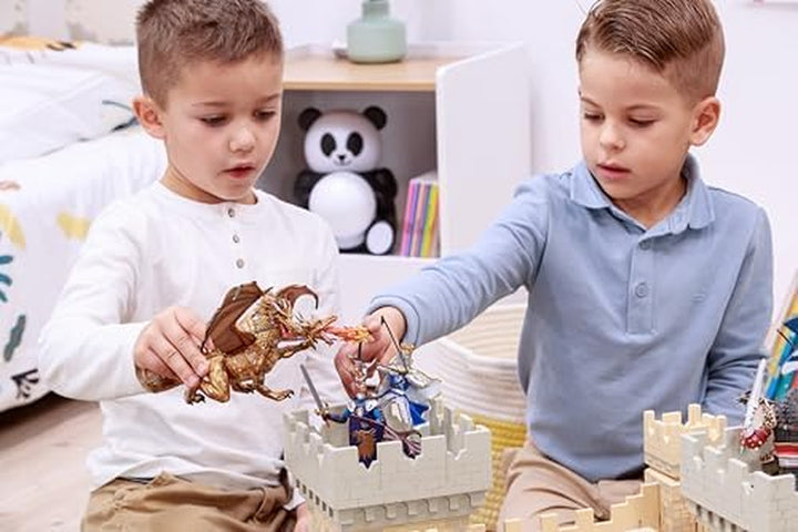 - Medieval & Fantasy - Weapon Master Castle - 60002 - Wooden Playset for Figurines - Collectible - for Children - Suitable for Boys and Girls - from 3 Years Old