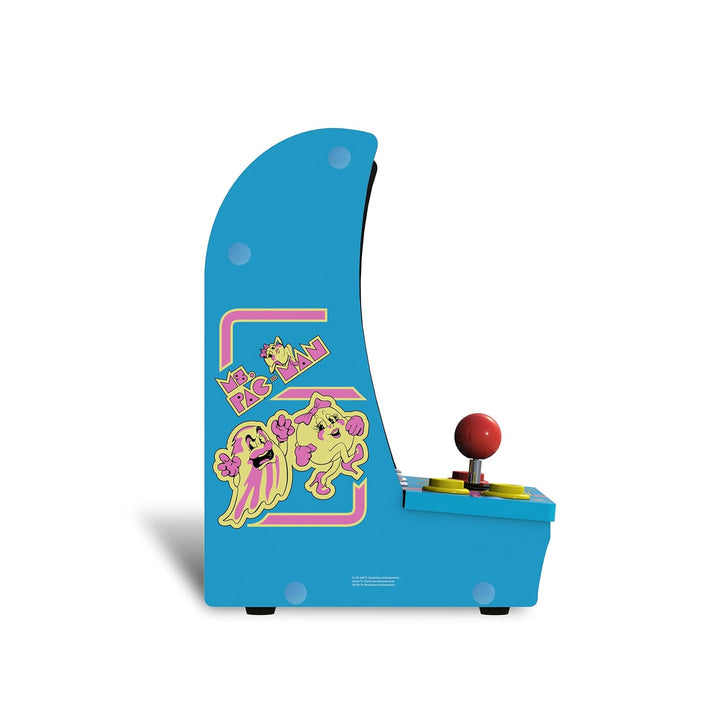Class of ‘81 Ms. Pac-Man/Galaga Countercade – 3 Classic Games, Retro Game Console for Home, Portable Console with 7-Inch Screen, Table-Top Video Game for Game Room