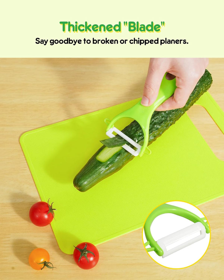 Kids Knife Set, 5 Pcs Montessori Kitchen Tools for Toddlers' Real Cooking, BPA Free Kids Safe Kitchen Cooking and Baking Set with Peeler, Cutting Board for Sandwich Bread Vegetable Fruit Present Gift