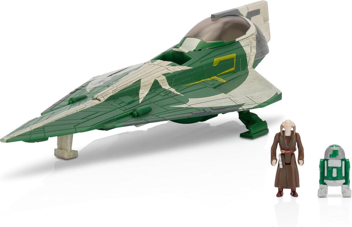 Star Wars Micro Galaxy Squadron Mace Windu’S Jedi Interceptor Mystery Bundle - 3-Inch Light Armor Class and Scout Class Vehicles with Accessories (Amazon Exclusive)