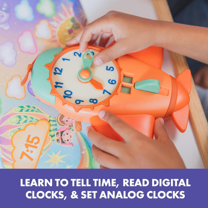 Time to Fly - Telling Time Board Game, Toddler Learning Clock Toy, Preschool Board Games, Number Recognition, Learn to Read Digital and Analog Clocks for Kids Ages 4+