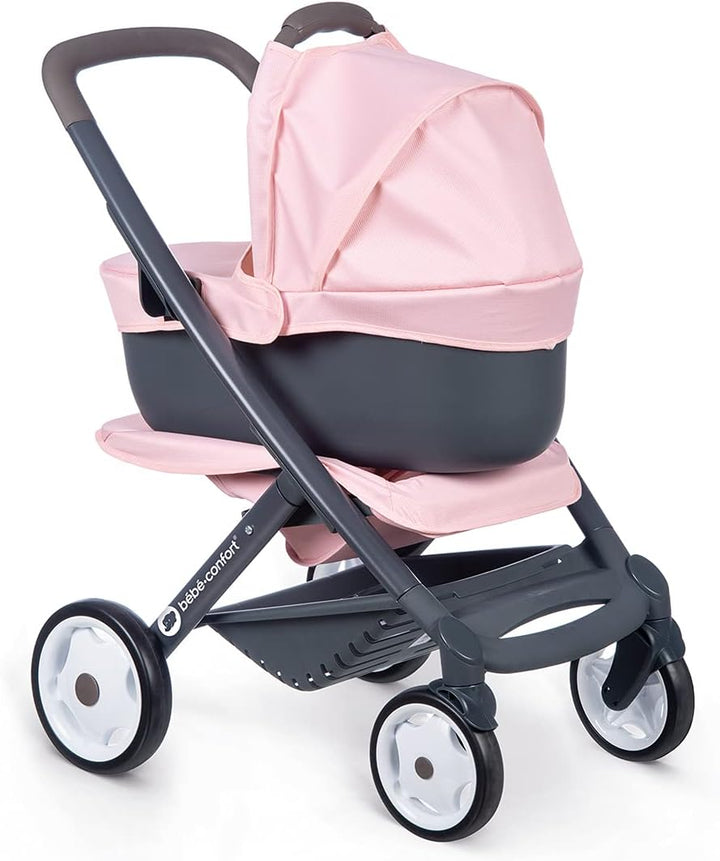 - Bébé Confort - Stroller + Pushchair 3 in 1 - for Babies and Dolls - Quiet and Multidirectional Wheels - Basket Of