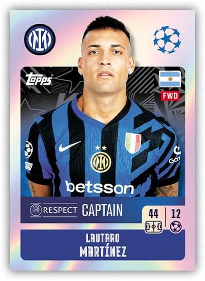 UEFA Champions League Stickers 24/25 - Starter Pack - Contains an 80 Page Sticker Album and 3 Packets (18 Stickers), One of Which Is a Lucky Packet with an Extra Special Shiny Sticker Inside!