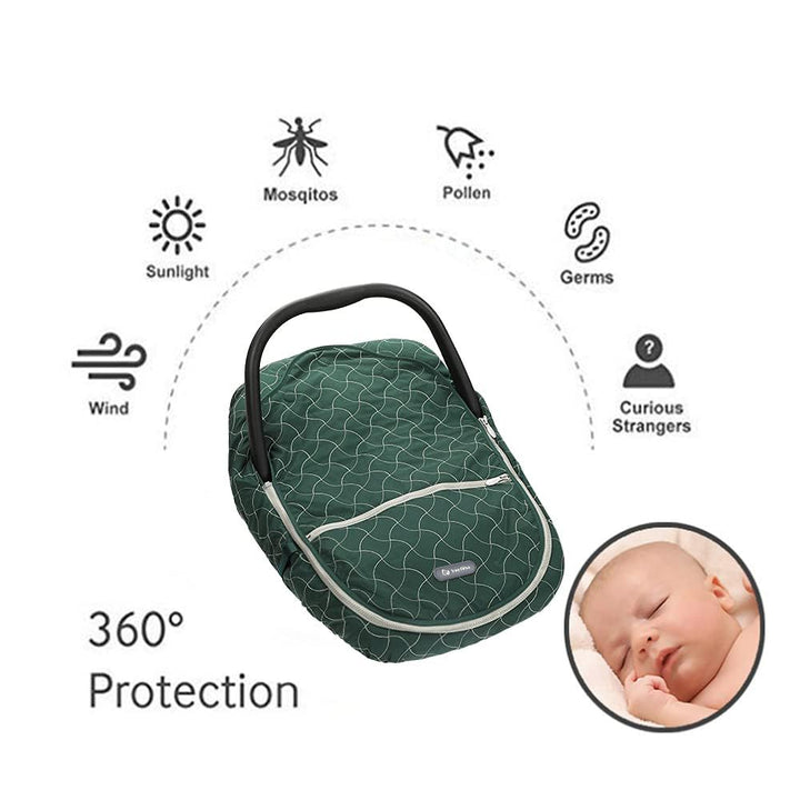 Baby Stroller Bunting Bags Winter Carseat Canopies Cover to Protect Baby from Cold Wind, Super Warm Plush Fleece Baby Carrier Cover for Infant Boys Girls