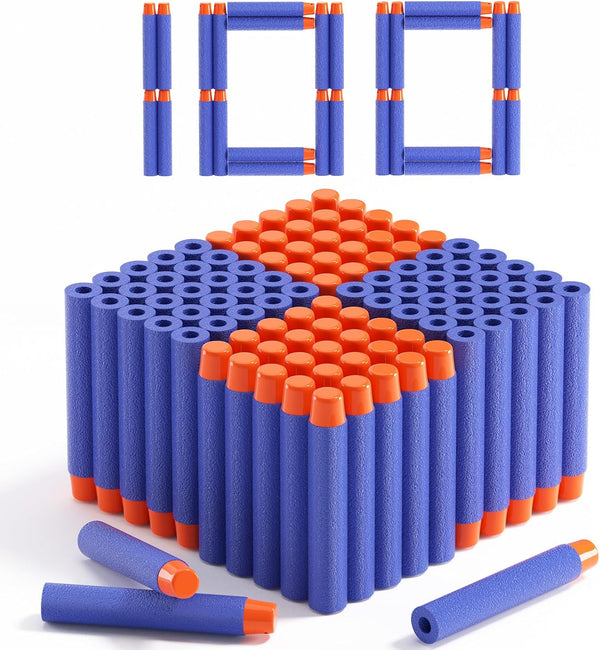 Refill Darts 100PCS Bullets Ammo Pack Compatible for Nerf N-Strike Elite 2.0 Series Dinosquad – Work with All Elite Blasters Blue