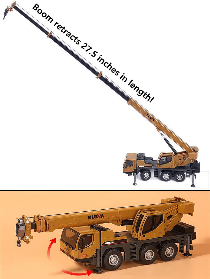 1/50 Scale Autocrane Toys, Crane Truck Construction Vehicle, Alloy Boom Truck Engineering Car Models, Great Gifts, Collections, Cake Toppers, Room Decoration for Kids