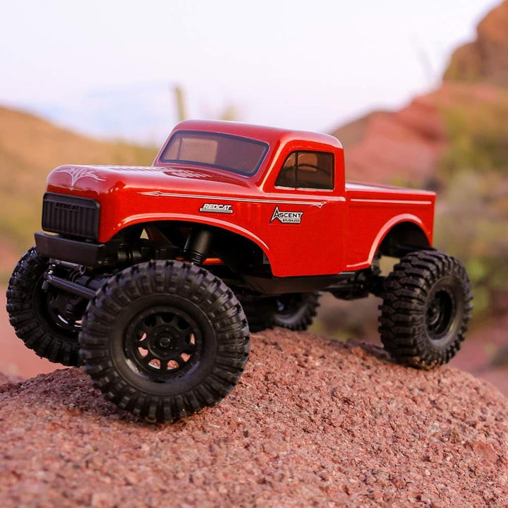 Redcat Ascent-18 Brushless Rock Crawler – 1/18 Scale 4WD RC Crawler with Portal Axles, Waterproof ESC, Lipo Battery, RTR Mini Rock Climber – Hobby-Grade Brushless Remote Control Truck