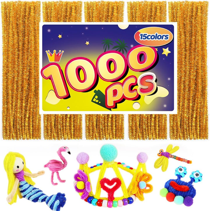 Pipe Cleaners, Pipe Cleaners Craft, Arts and Crafts, Crafts, Craft Supplies, Art Supplies (200 Multi-Color Pipe Cleaners)…