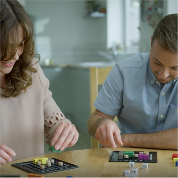 The Genius Square from  – Game of the Year Award Winner, 60000+ Solutions STEM Puzzle Game. Roll Dice, Race Your Opponent to Fill Grid with Different Shapes!