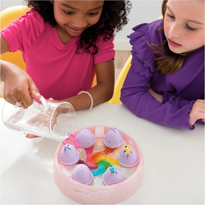 Alive, Rainbow Hatchery with 6 Mini Figures in Color Reveal Eggs & over 10 Accessories, Kids Toys for Ages 3 and Up
