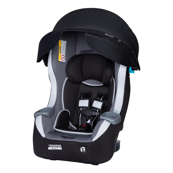 Trooper 3-In-1 Convertible Car Seat, Dash Black