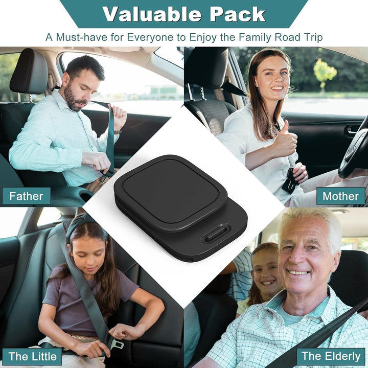 2 Packs Car Seat Belt Clips - Universal Seatbelt Adjuster Clips - Seat Belt Adjuster for Adults Kids,Designed Solely for Comfort Adjustment