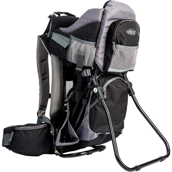 Canyonero Camping Baby Backpack Hiking Kid Toddler Child Carrier with Stand and Sun Shade Visor, Black