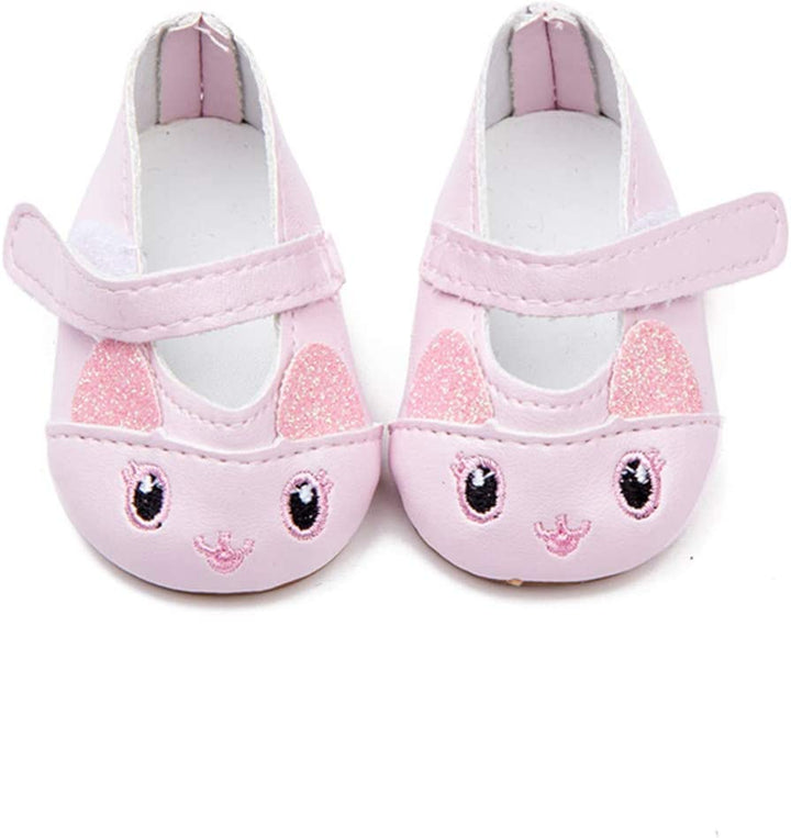 6 Pairs of Doll Shoes Include Boots Leather Shoes Fits 18 Inch American Girl Doll