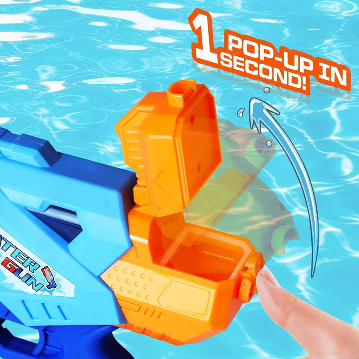 Super Water Guns for Kids Adults - 2 Pack Super Water Soaker 1200Cc Squirt Guns with Excellent Range - Ideas Gift Toys for Summer Outdoor Swimming Pool Beach Sand Water Fighting Play