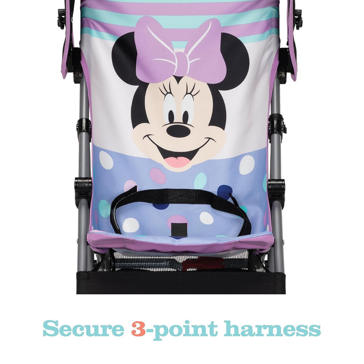 Baby Character Umbrella Stroller, Eye-Catching, Fun, 3D Stroller, Minnie Play All Day
