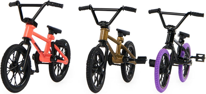 , BMX Finger Bike 3-Pack, Collectible and Customizable Mini BMX Bicycle Toys for Collectors, Kids Toys Ages 6 and up (Amazon Exclusive)