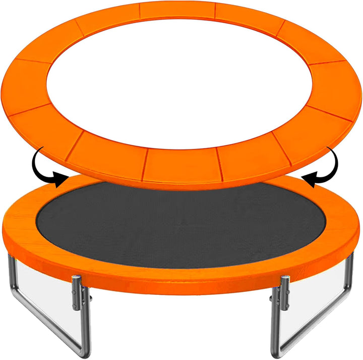 12FT 14FT 15FT Trampoline Pad Replacement Upgraded Trampoline Spring Cover, 16FT Foam Trampoline Safety Padding Round, Waterproof Tear-Resistant, No Holes for Pole