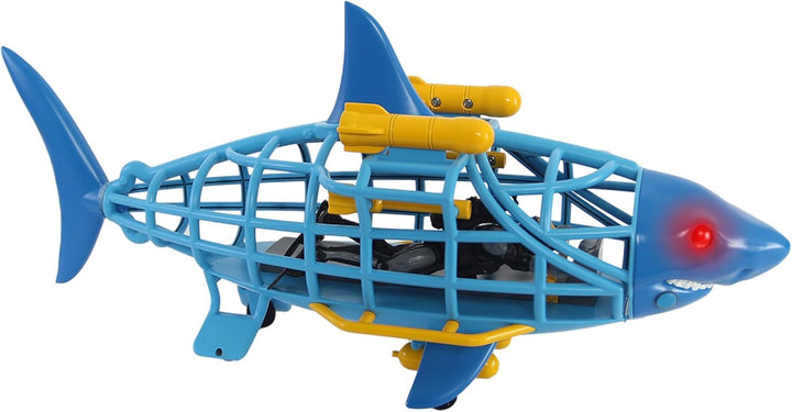 Shark Submarine Adventure Playset – Lights & Sounds Submarine with Chomping Great White Shark & Diver for Kids Ages 3+